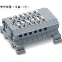 サトーパーツ 中継用スクリューレス端子台 DINレール取付タイプ 端子間ピッチ5.0mm 10P ML-1700-E-10P 1個（直送品）