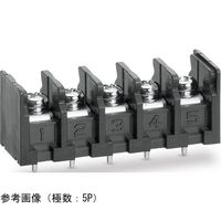 サトーパーツ ネジ式端子台 底面絶縁物無し サポート端子無し PC端子 セムスネジ 4P ML-250-S1BYS-4P 1個（直送品）