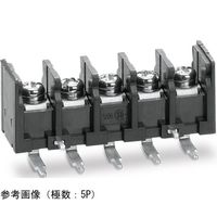 サトーパーツ ネジ式端子台 底面絶縁物無し サポート端子有り ライトアングルPC端子 セムスネジ 4P ML-250-S2GYS-4P 1個（直送品）