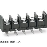 ネジ式端子台 底面絶縁物無し サポート端子有り ネジサイズM4 セムスネジ PC端子 取付孔無し 6P ML-280-S2G3YS-6P（直送品）