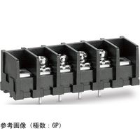 ネジ式端子台 端子間ピッチ7.62mm 底面絶縁物無し PC端子 取付孔有り 角座金付ネジ 14P UL規格 ML-41-S1BXF-14P（直送品）