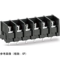 ネジ式端子台 端子間ピッチ7.62mm 底面絶縁物無し PC端子 取付孔無し セムスネジ 9P ML-41-S1BYS-9P 1個（直送品）