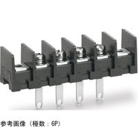 ネジ式端子台 端子間ピッチ10.16mm 底面絶縁物無し はんだ付け端子 取付孔有り セムスネジ 14P ML-50-S1AXS-14P（直送品）