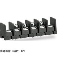 ネジ式端子台 端子間ピッチ10.16mm 底面絶縁物無し PC端子 取付孔有り 角座金付ネジ 5P ML-50-S1BXF-5P 1個（直送品）