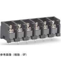 サトーパーツ ネジ式端子台 端子間ピッチ7.62mm 背面絶縁壁付 PC端子 5P ML-77A-BYF-5P 1個 65-0277-40（直送品）