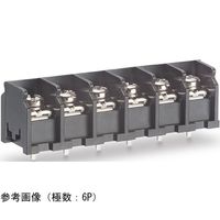 サトーパーツ ネジ式端子台 端子間ピッチ10.16mm 背面絶縁壁付 PC端子 5P ML-77B-BYF-5P 1個 65-0277-60（直送品）