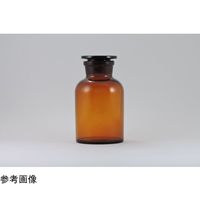 アズワン 試薬瓶 広口 茶 65-0503