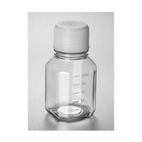 コーニングインターナショナル 培地ボトル 八角型 PET製 125mL IATA基準適合キャップ 48個入 432331 1ケース(48個)（直送品）