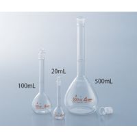 アズワン メスフラスコ 白 200mL 英語版校正証明書付 1-8564-07-56 1個（直送品）