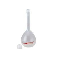 アズワン EMユーロPMPメスフラスコ(キャップ付き) 透明 100mL 英語版校正証明書付 673895 1個 5-5362-03-56（直送品）