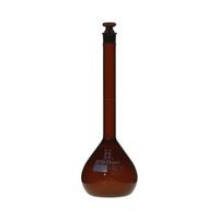 アズワン メスフラスコ(全量フラスコ・スーパーグレード) 茶 250mL 英語版校正証明書付 6-241-08-56 1個（直送品）