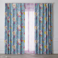 スミノエ DISNEY セミオーダー カーテン プリンセス タングルド 1800×1900mm ブルーグリーン １セット(2枚入)（直送品）