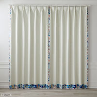 スミノエ DISNEY セミオーダー カーテン プリンセス シンデレラ 1400×1400mm アイボリー １セット(2枚入)（直送品）