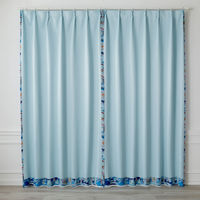 スミノエ DISNEY セミオーダー カーテン プリンセス シンデレラ 1800×2000mm ライトブルー １セット(2枚入)（直送品）