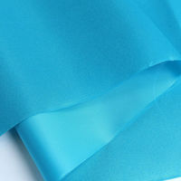 コスモテキスタイル 東レラルサテン 生地 巾92cm×4m切売カット ターコイズブルー A8000-108-4M（直送品）