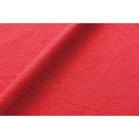 コスモテキスタイル シーチングハンドワッシャー 無地 シワ加工 レッド 巾約110cm×5m切売カット AD2678-149-5M（直送品）