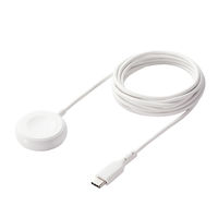 アップルウォッチ磁気充電ケーブル 充電器 ケーブル USB-C 2m ホワイト MPA-AWCS20WH エレコム 1個