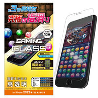 iPhone SE 第3・2世代/8/7/6s/6 用 ガラスフィルム ゲーミング PM-A22SFLGGE エレコム 1個（直送品）