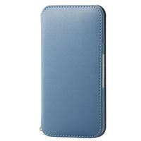 iPhone SE 第3・2世代/8/7 用 ケース カバー レザー 手帳 ブルー PM-A22SPLFY2BU エレコム 1個（直送品）