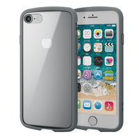 iPhone SE 第3・2世代/8/7 用 ケース カバー ハイブリッド グレー PM-A22STSLFCGY エレコム 1個（直送品）