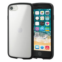 iPhone SE 第3世代/SE 第2世代/8/7 用 ケース カバー ブラック PM-A22STSLFCSBK エレコム 1個（直送品）