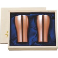 田辺金具 華 タンブラー 200ml 銅ミラー桐箱2ヶセット 2089234 1箱(2個)（直送品）