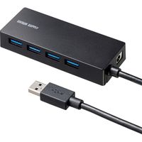 サンワサプライ HDD接続対応 USB3.2 Gen1 4ポートハブ USB-3HTV433BK 1個