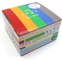 日本製 mtちぎはり ミックスBOXセット お子様ご年配の方でもちぎりやすい薄い和紙使用 72個入り MTWBOX06 カモ井加工紙（直送品）