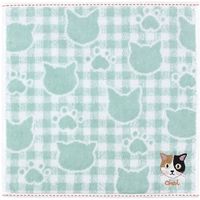 ノアファミリー タオルハンカチ ミニタオル ファミネコ ハンカチタオル ミントグリーン 314182 1個（直送品）