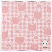 ノアファミリー タオルハンカチ ミニタオル ファミネコ ハンカチタオル ピンク 314184 1個（直送品）