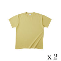 TRUSS フードテキスタイルTシャツ　サイズL　6.2oz　抹茶　1セット（2着入）（直送品）