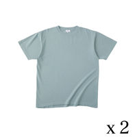 TRUSS フードテキスタイルTシャツ　サイズS　6.2oz　赤カブ（ブルー）　1セット（2着入）（直送品）