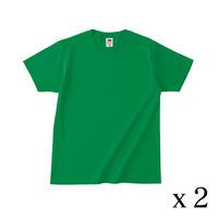 TRUSS フルーツベーシックTシャツ　サイズXL　4.8oz　ケリー　1セット（2着入）（直送品）