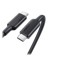 USBケーブル Type-C 1m 4K映像出力対応 100W PD 急速充電対応 AUKEY Impulse ブラック CB-CD23-BK 1個