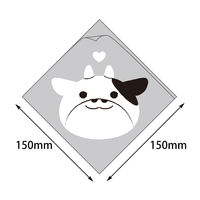 ヤマニパッケージ シュー袋 ウシ 150角 5000枚(100×50) 10-258 1ケース(5000枚入(100枚×50袋))（直送品）