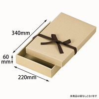 ヤマニパッケージ ナチュラルBOX11号ヒモ無　100枚 16-17N（直送品）