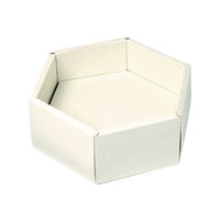 ヤマニパッケージ 19-611K 六角(大)紅白 100枚 1ケース(100枚入)（直送品）