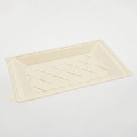 エコ容器 WB麦バガス寿司容器N-10ラミ パルプモールド 寿司容器 クラフト色 400枚(50×8) 663571（直送品）