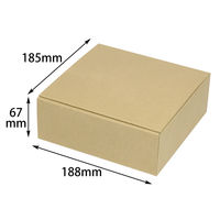 ヤマニパッケージ お好みBOX3両面クラフト正方形　100枚(10×10) EE-522（直送品）