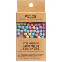 ベロス マップ画鋲 豆 パステルMIX 50本 DF-117P 1セット(15個)