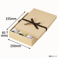 ヤマニパッケージ ナチュラルBOX29号ヒモ付　100枚 16-29（直送品）
