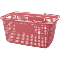 ジョインテックス ショップかご 30Lピンク B264J-PK　5個（直送品）