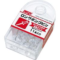 ミツヤ ロングボンゴピン　ＢＸ１ー４ーＴ　透明 10箱（直送品）