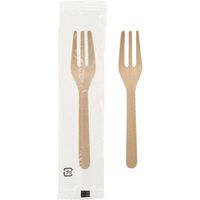 サンナップ 袋入ウッドデザートフォーク9.5cm 100本 DFKW100P 30パック（直送品）