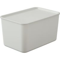 アイリスオーヤマ フタ付き積み重ねボックス45D グレー FTB-45D 1セット(3個)（直送品）