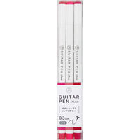 寺西化学工業 水性サインペン ギターペンプチ ピンク ３色セット GRPT-3PI 3セット（直送品）