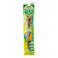 三菱鉛筆 4色 油性ボールペン クリフター パック 0.7mm 透明 SE43541P.T 10本（直送品）