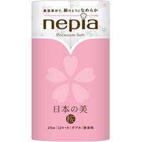 王子ネピア ネピアプレミアムソフトトイレットロール 日本の美ダブル桜 4901121273488 12巻×6点セット（直送品）