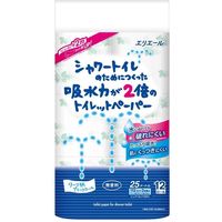 大王製紙 エリエール シャワートイレのためにつくった吸水力が2倍のトイレットペーパー （ダブル） 4902011821734（直送品）