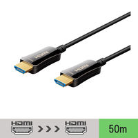 HDMIケーブル 50m 4K60Hz HDMI[オス] - HDMI[オス] 極細 太さ直径4.5ｍｍ 光ファイバー VV-HDMI500AA-AOC-B